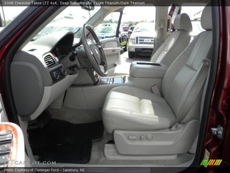 Deep Ruby Metallic / Light Titanium/Dark Titanium 2008 Chevrolet Tahoe LTZ 4x4