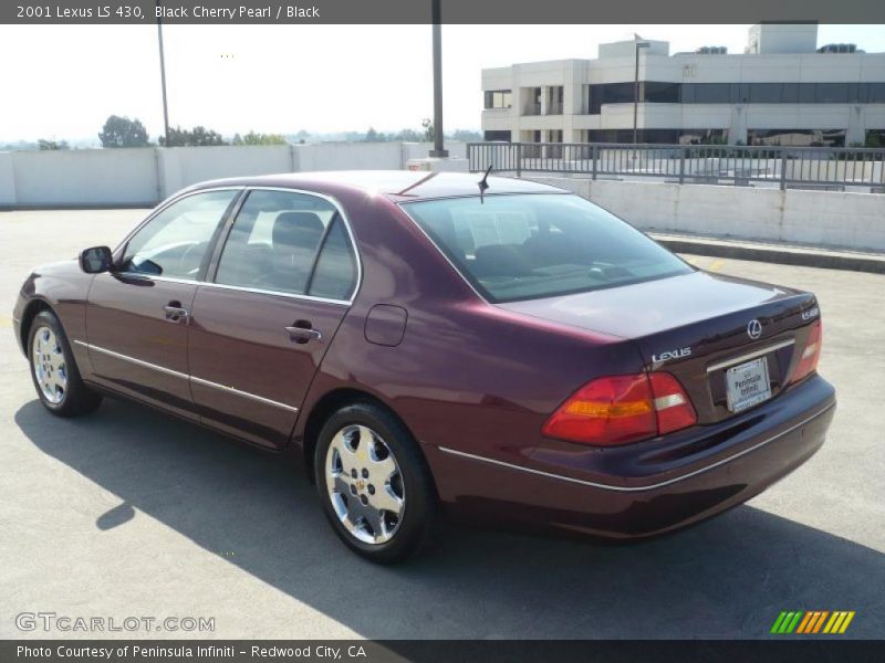 Black Cherry Pearl / Black 2001 Lexus LS 430