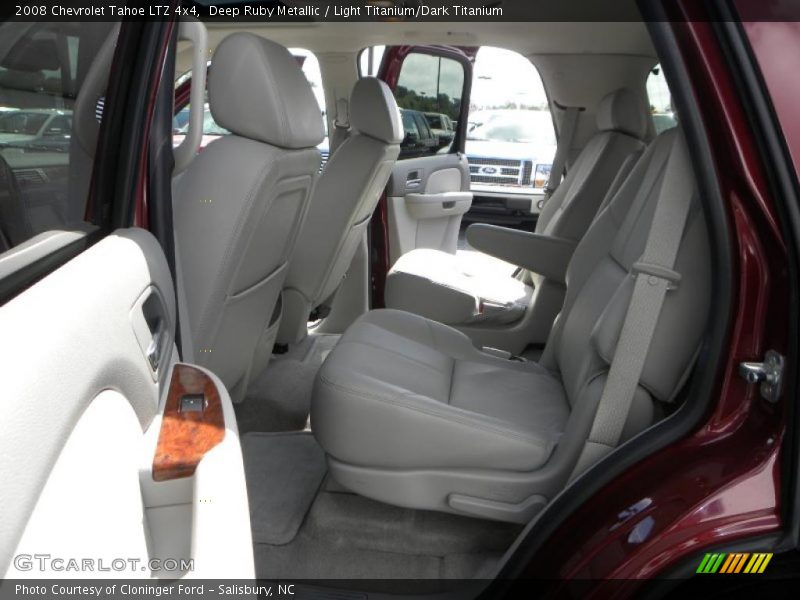 Deep Ruby Metallic / Light Titanium/Dark Titanium 2008 Chevrolet Tahoe LTZ 4x4