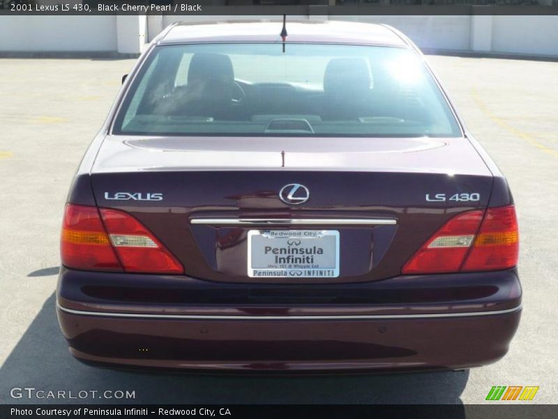 Black Cherry Pearl / Black 2001 Lexus LS 430