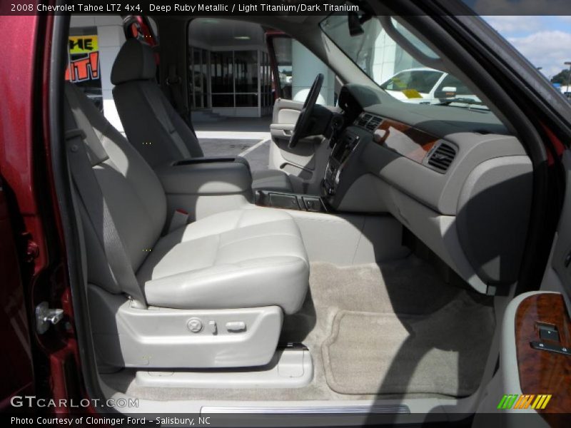 Deep Ruby Metallic / Light Titanium/Dark Titanium 2008 Chevrolet Tahoe LTZ 4x4