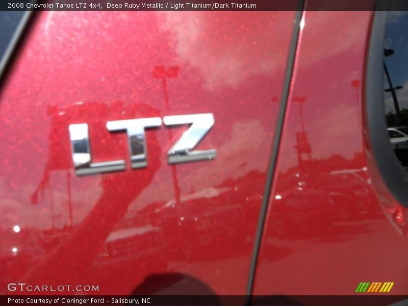 Deep Ruby Metallic / Light Titanium/Dark Titanium 2008 Chevrolet Tahoe LTZ 4x4