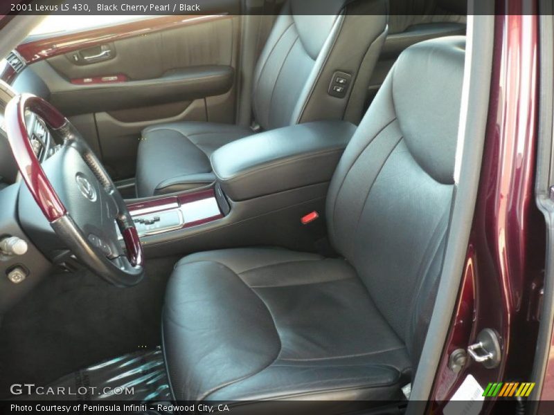 Black Cherry Pearl / Black 2001 Lexus LS 430