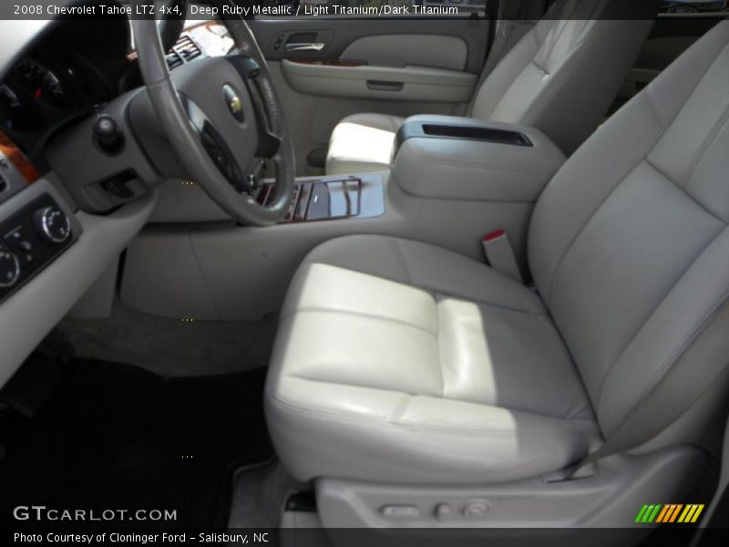 Deep Ruby Metallic / Light Titanium/Dark Titanium 2008 Chevrolet Tahoe LTZ 4x4