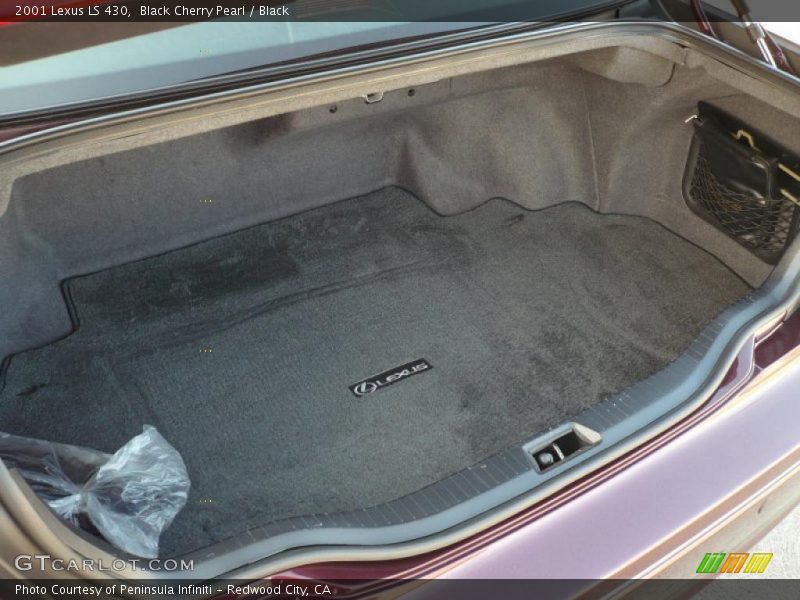 Black Cherry Pearl / Black 2001 Lexus LS 430