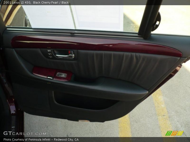 Black Cherry Pearl / Black 2001 Lexus LS 430