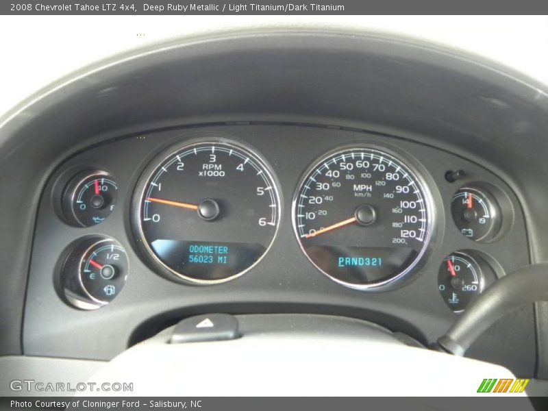 Deep Ruby Metallic / Light Titanium/Dark Titanium 2008 Chevrolet Tahoe LTZ 4x4
