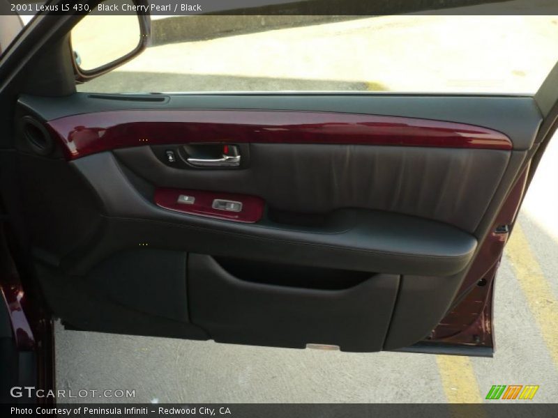 Black Cherry Pearl / Black 2001 Lexus LS 430