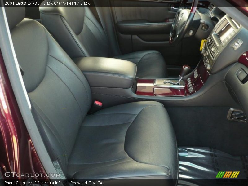 Black Cherry Pearl / Black 2001 Lexus LS 430