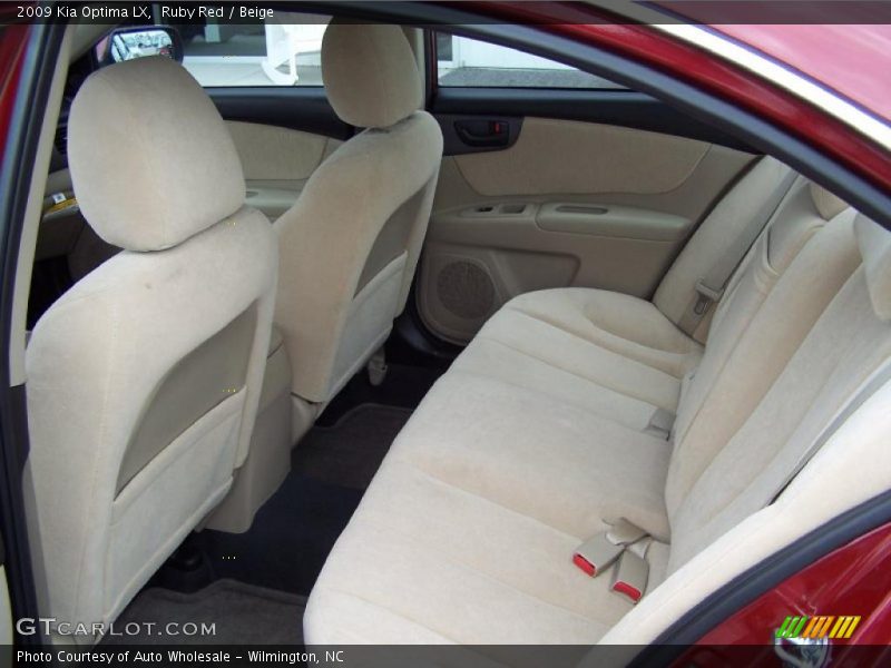 Ruby Red / Beige 2009 Kia Optima LX