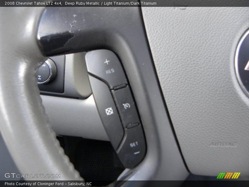Deep Ruby Metallic / Light Titanium/Dark Titanium 2008 Chevrolet Tahoe LTZ 4x4
