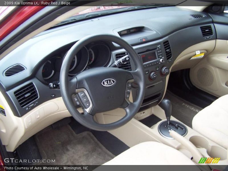 Ruby Red / Beige 2009 Kia Optima LX