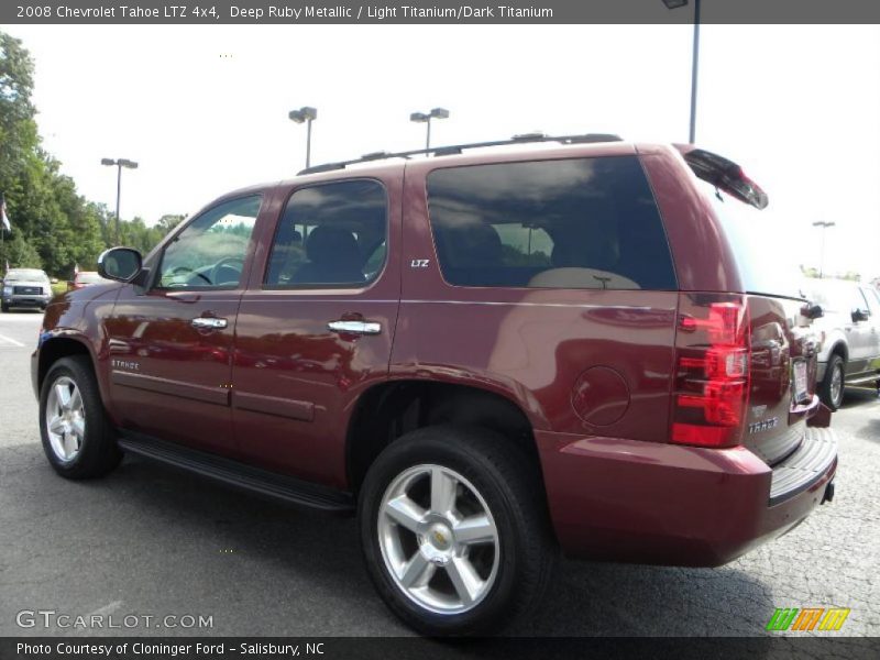 Deep Ruby Metallic / Light Titanium/Dark Titanium 2008 Chevrolet Tahoe LTZ 4x4