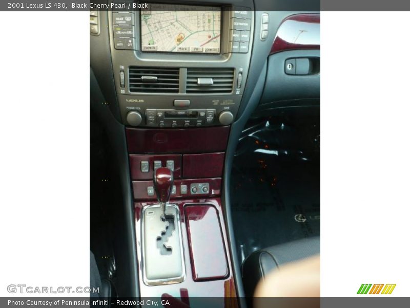 Black Cherry Pearl / Black 2001 Lexus LS 430