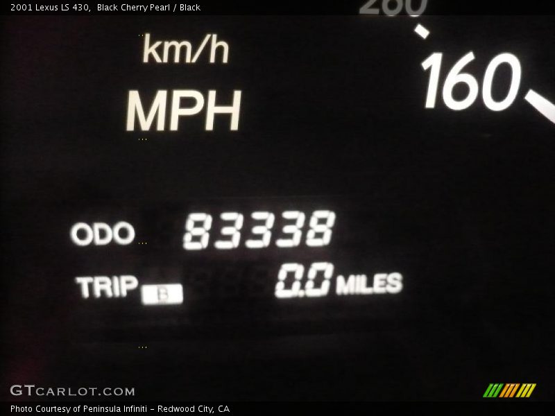 Black Cherry Pearl / Black 2001 Lexus LS 430