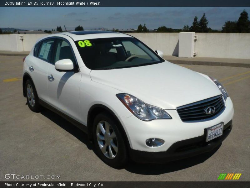 Moonlight White / Wheat 2008 Infiniti EX 35 Journey