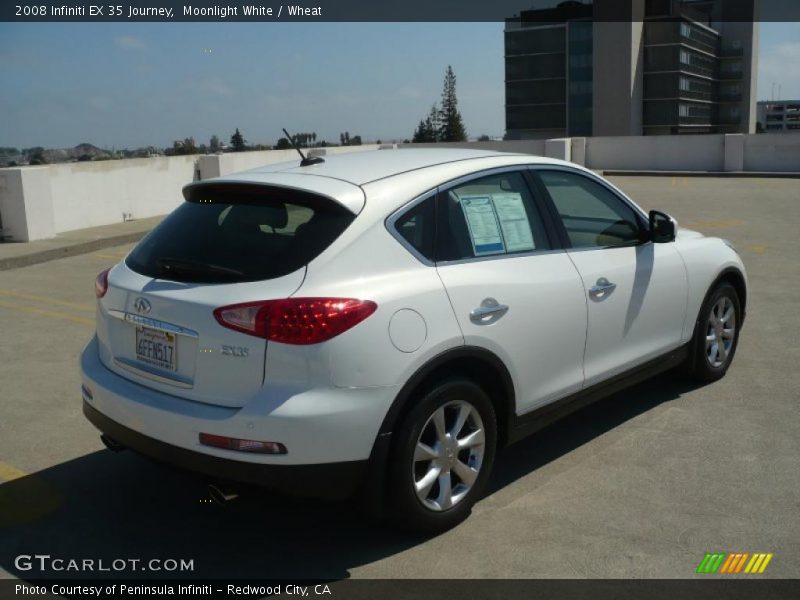 Moonlight White / Wheat 2008 Infiniti EX 35 Journey