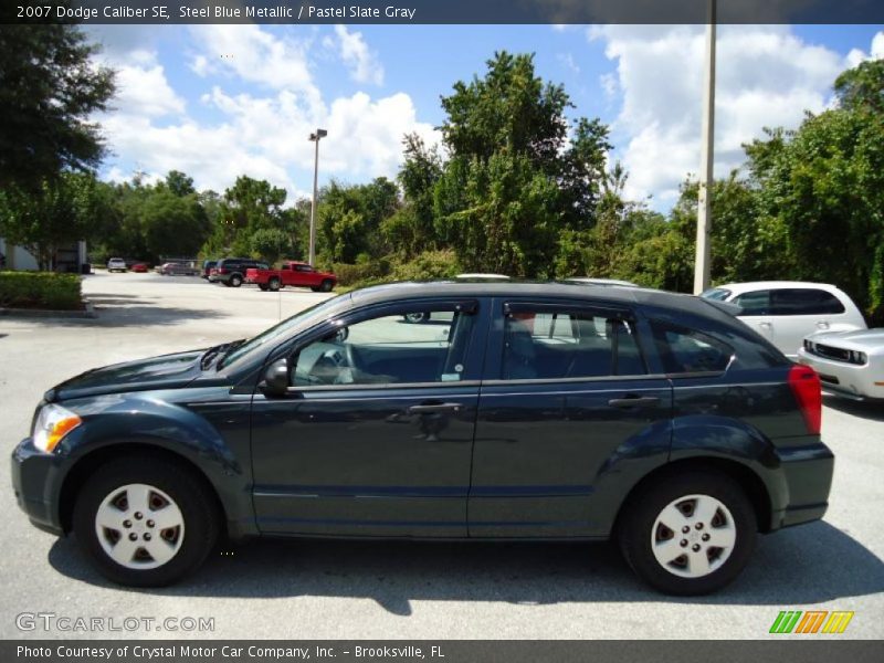 Steel Blue Metallic / Pastel Slate Gray 2007 Dodge Caliber SE