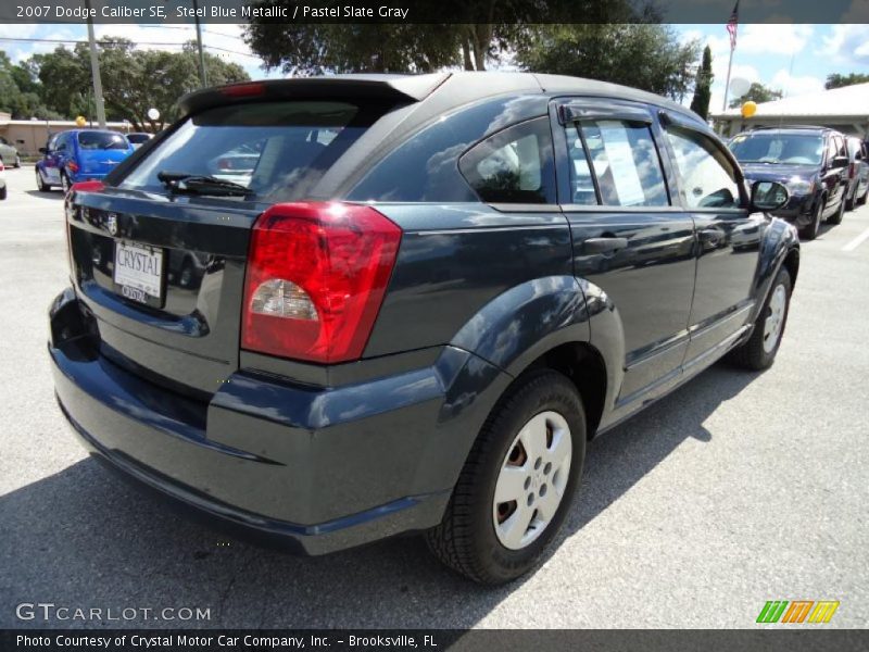 Steel Blue Metallic / Pastel Slate Gray 2007 Dodge Caliber SE
