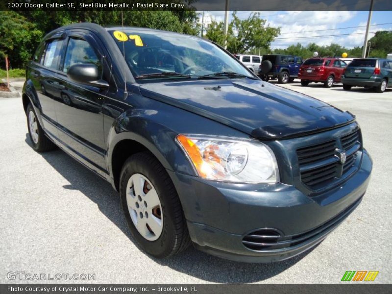 Steel Blue Metallic / Pastel Slate Gray 2007 Dodge Caliber SE