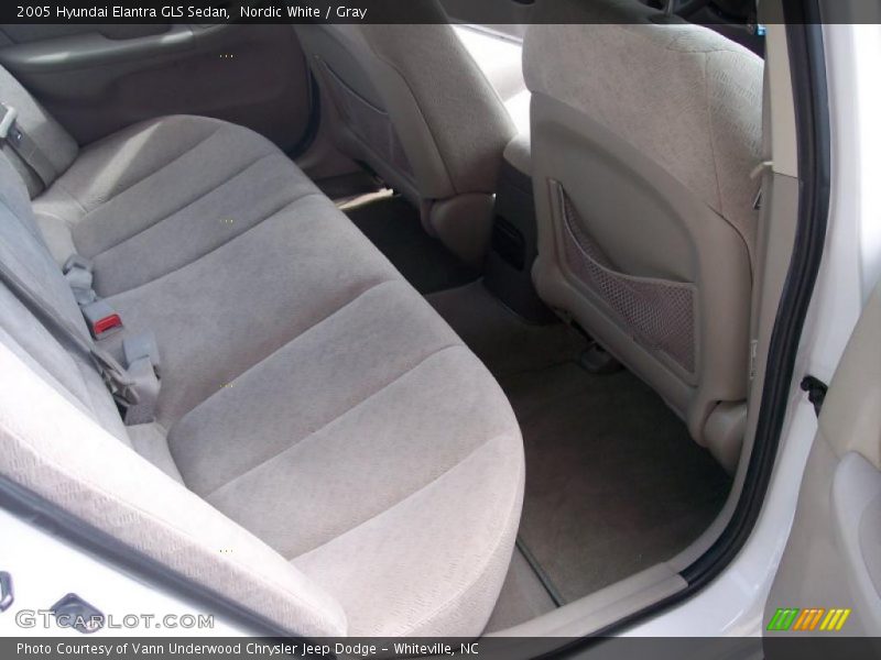 Nordic White / Gray 2005 Hyundai Elantra GLS Sedan