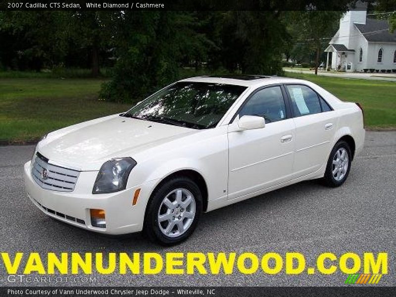 White Diamond / Cashmere 2007 Cadillac CTS Sedan