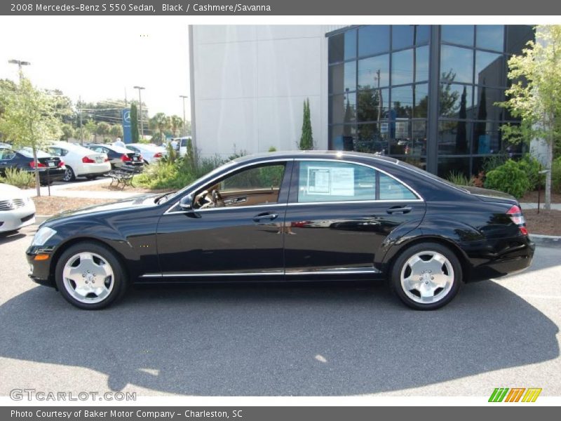 Black / Cashmere/Savanna 2008 Mercedes-Benz S 550 Sedan