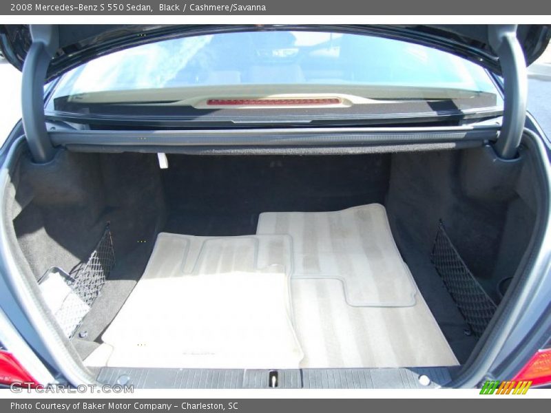 Black / Cashmere/Savanna 2008 Mercedes-Benz S 550 Sedan