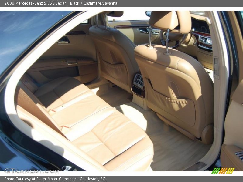Black / Cashmere/Savanna 2008 Mercedes-Benz S 550 Sedan