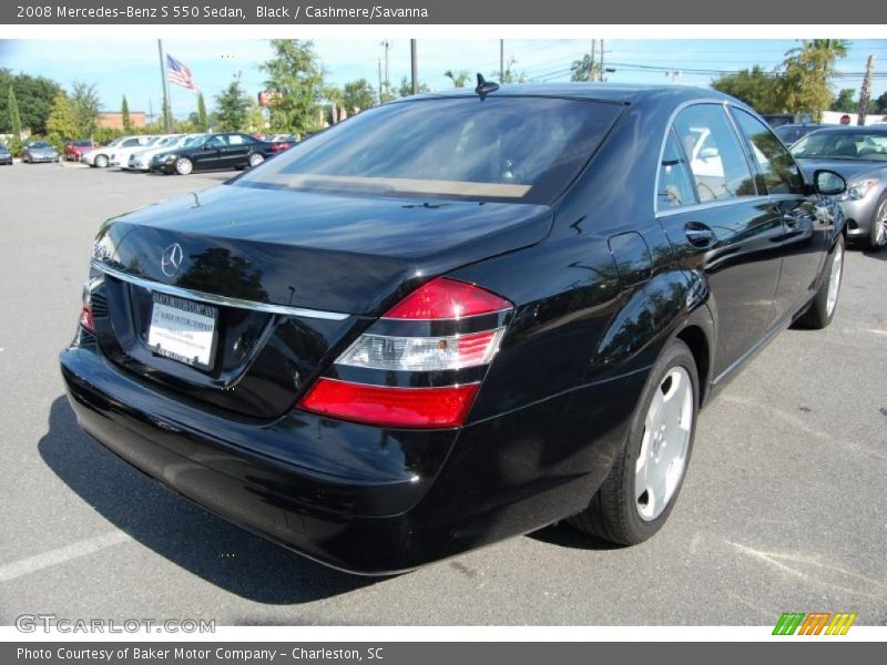 Black / Cashmere/Savanna 2008 Mercedes-Benz S 550 Sedan