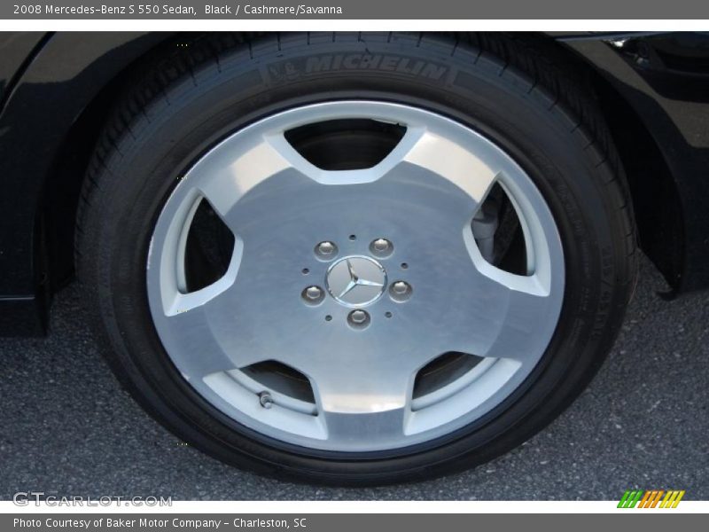 Black / Cashmere/Savanna 2008 Mercedes-Benz S 550 Sedan