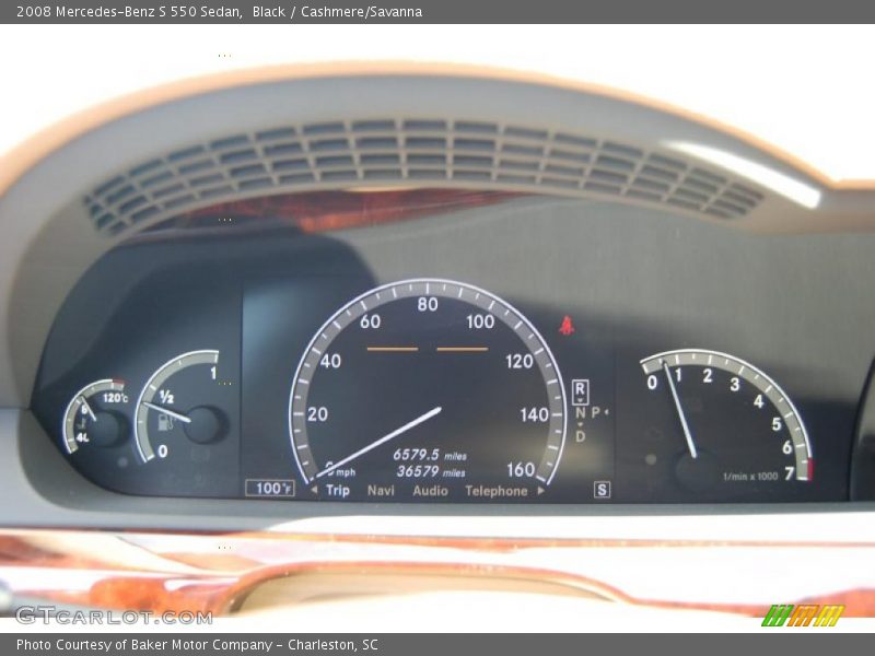 Black / Cashmere/Savanna 2008 Mercedes-Benz S 550 Sedan