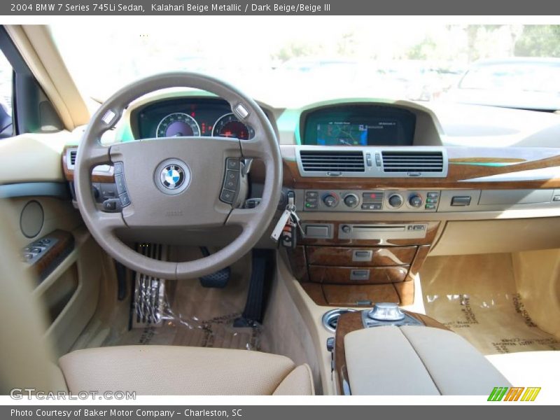 Kalahari Beige Metallic / Dark Beige/Beige III 2004 BMW 7 Series 745Li Sedan