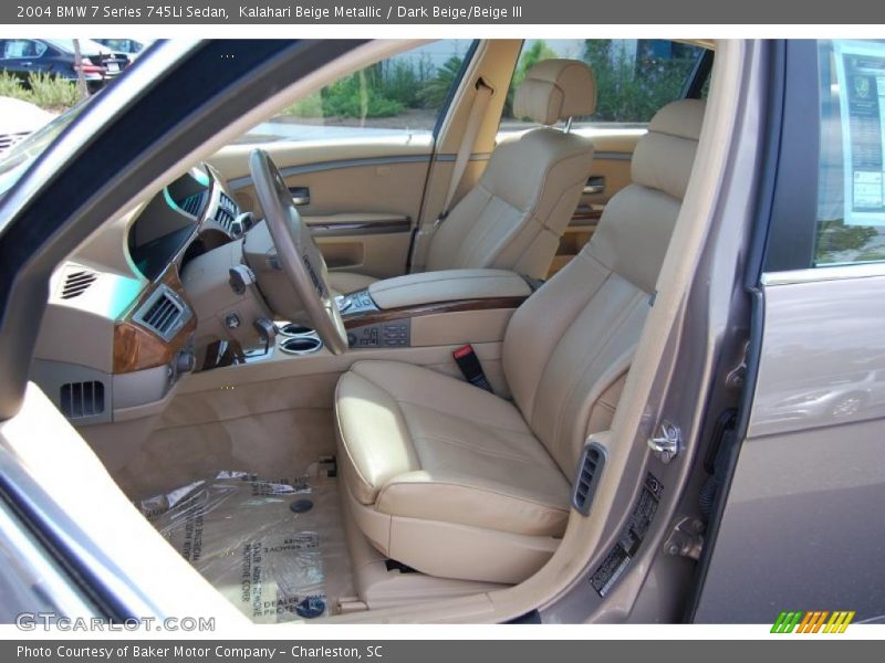 Kalahari Beige Metallic / Dark Beige/Beige III 2004 BMW 7 Series 745Li Sedan