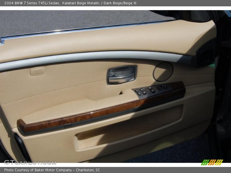 Kalahari Beige Metallic / Dark Beige/Beige III 2004 BMW 7 Series 745Li Sedan