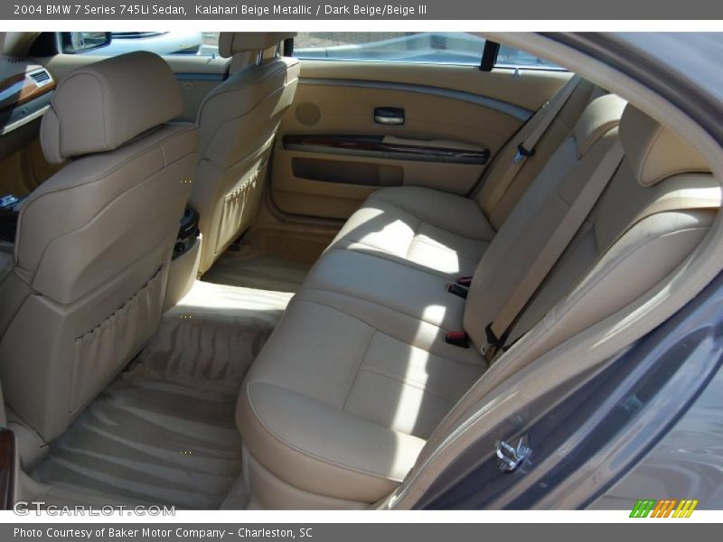 Kalahari Beige Metallic / Dark Beige/Beige III 2004 BMW 7 Series 745Li Sedan