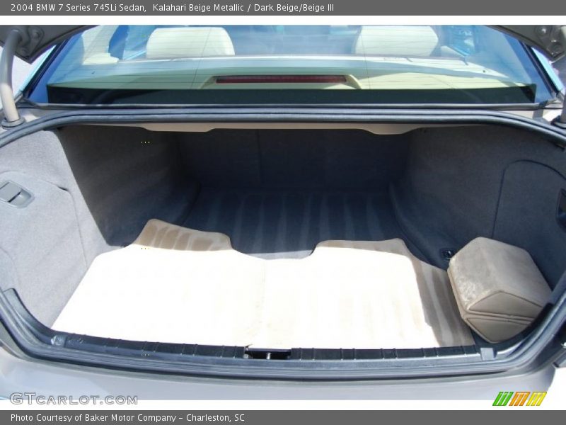 Kalahari Beige Metallic / Dark Beige/Beige III 2004 BMW 7 Series 745Li Sedan