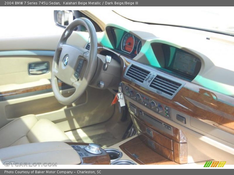 Kalahari Beige Metallic / Dark Beige/Beige III 2004 BMW 7 Series 745Li Sedan