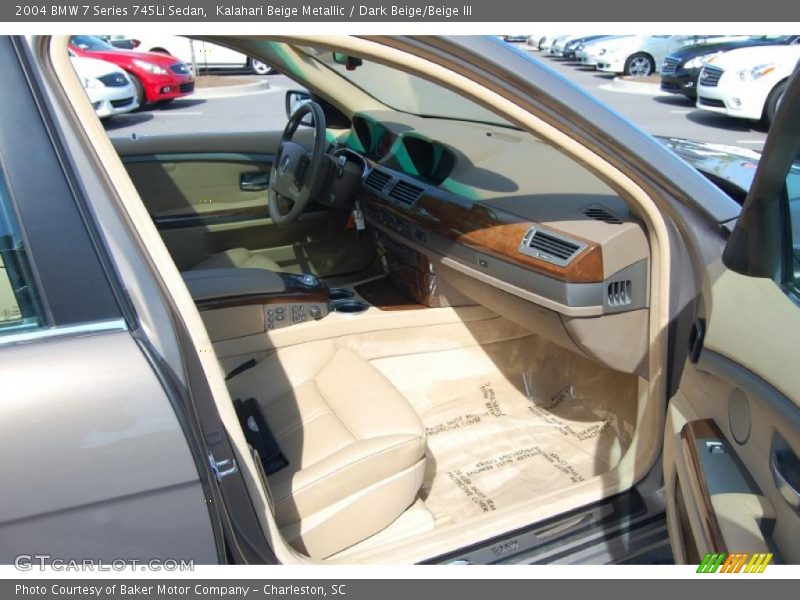 Kalahari Beige Metallic / Dark Beige/Beige III 2004 BMW 7 Series 745Li Sedan