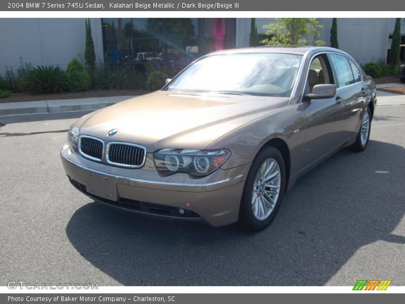 Kalahari Beige Metallic / Dark Beige/Beige III 2004 BMW 7 Series 745Li Sedan