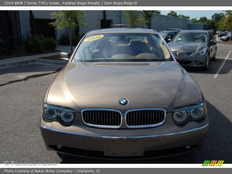 Kalahari Beige Metallic / Dark Beige/Beige III 2004 BMW 7 Series 745Li Sedan