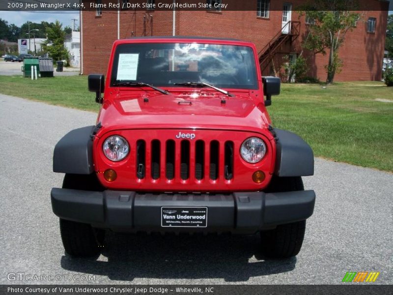 Flame Red / Dark Slate Gray/Medium Slate Gray 2009 Jeep Wrangler X 4x4