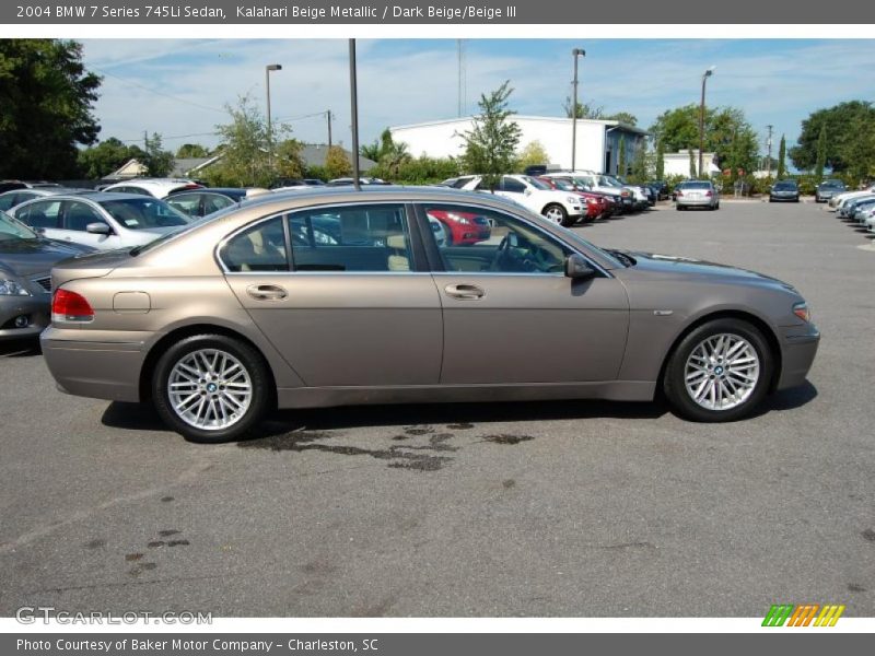 Kalahari Beige Metallic / Dark Beige/Beige III 2004 BMW 7 Series 745Li Sedan