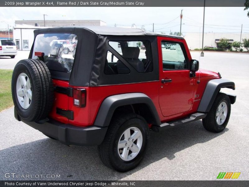 Flame Red / Dark Slate Gray/Medium Slate Gray 2009 Jeep Wrangler X 4x4