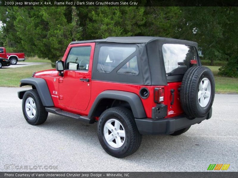 Flame Red / Dark Slate Gray/Medium Slate Gray 2009 Jeep Wrangler X 4x4