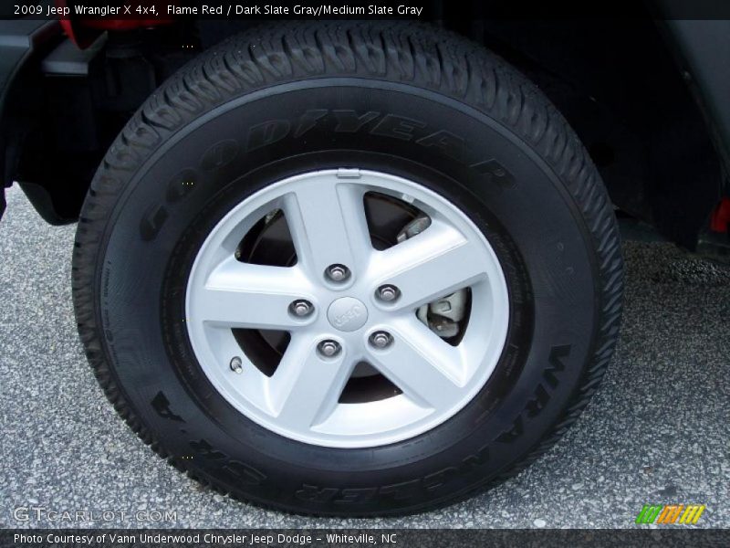 Flame Red / Dark Slate Gray/Medium Slate Gray 2009 Jeep Wrangler X 4x4