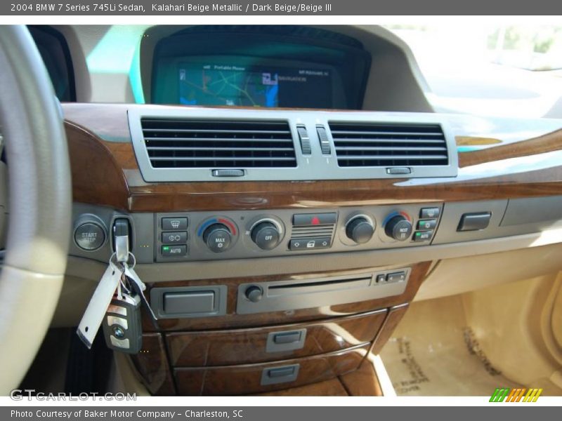Kalahari Beige Metallic / Dark Beige/Beige III 2004 BMW 7 Series 745Li Sedan