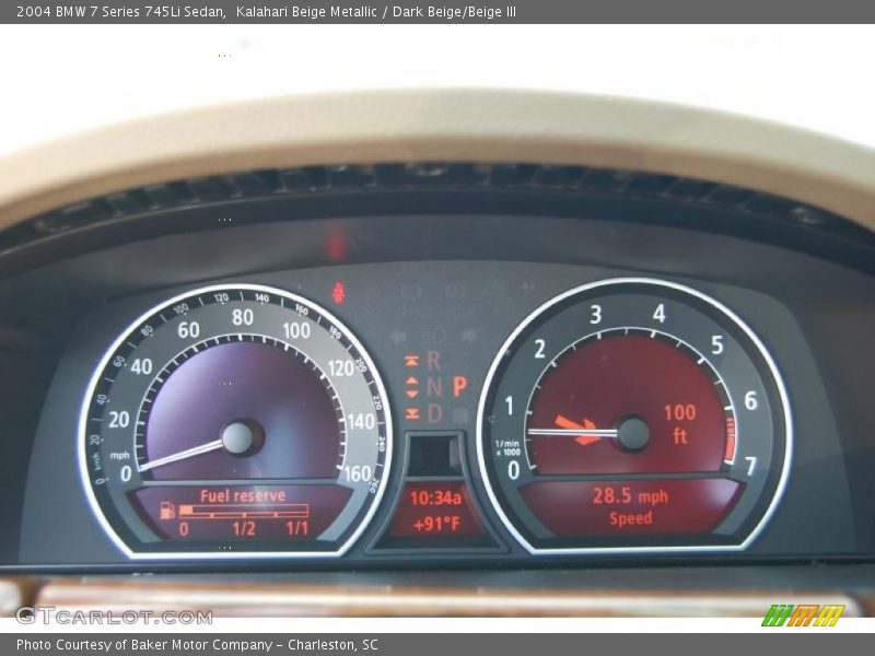 Kalahari Beige Metallic / Dark Beige/Beige III 2004 BMW 7 Series 745Li Sedan