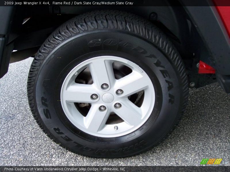 Flame Red / Dark Slate Gray/Medium Slate Gray 2009 Jeep Wrangler X 4x4