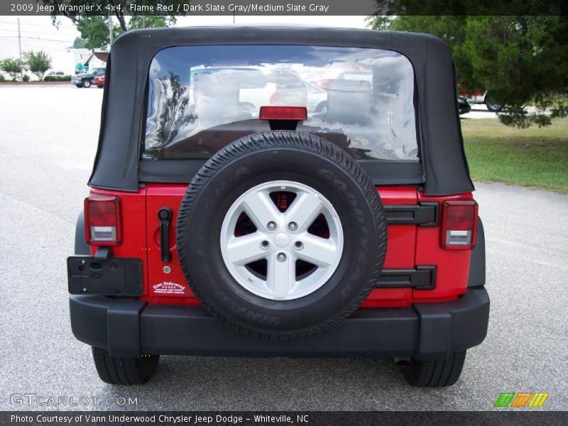 Flame Red / Dark Slate Gray/Medium Slate Gray 2009 Jeep Wrangler X 4x4